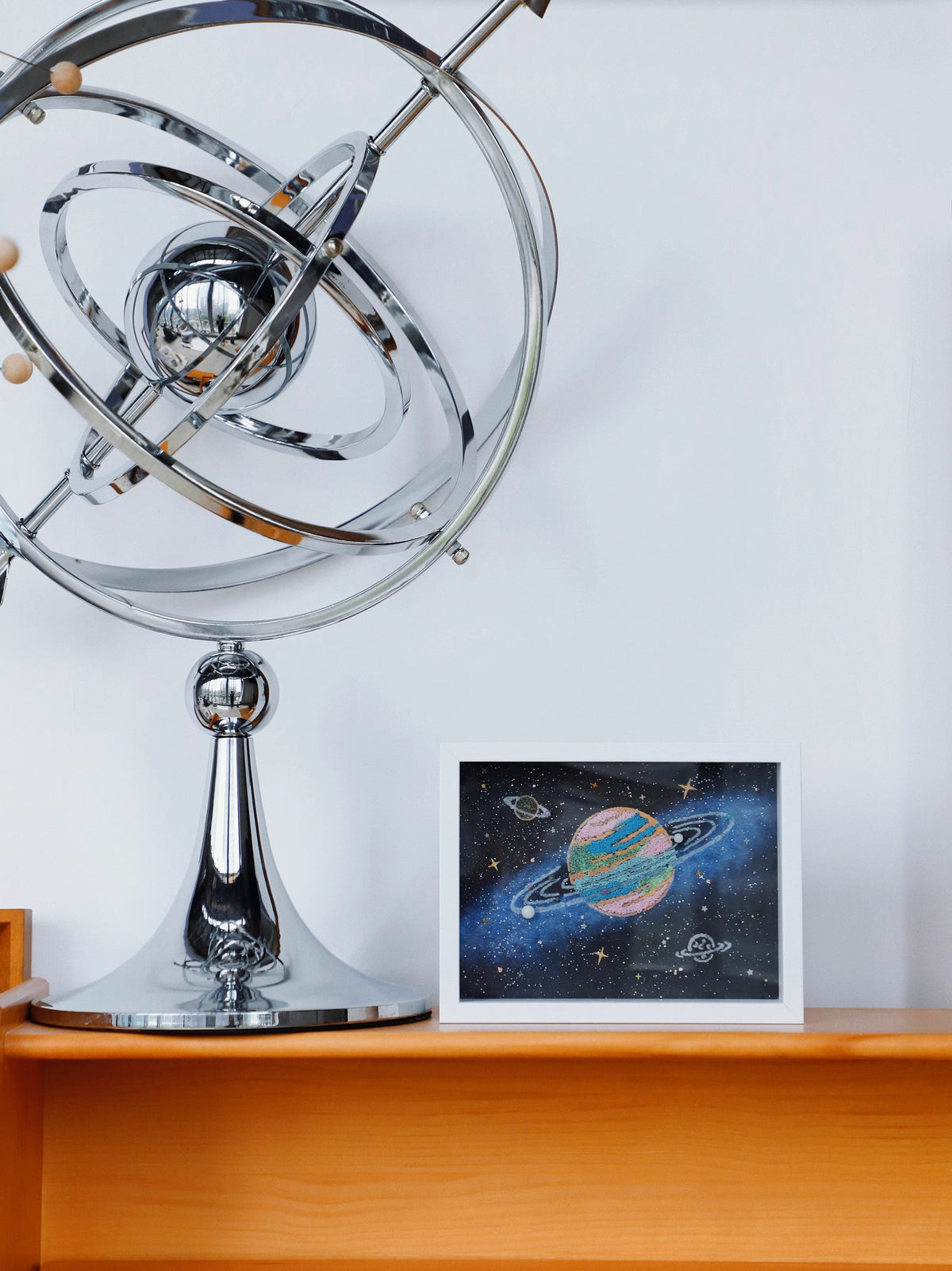 Luminous Asteroid | Glow In The Dark Asteroid | Solar System | Universe Planet Painting | Birthday Gift | Handmade | DIY | Desktop Ornaments | Vortex Universe | 3D Painting