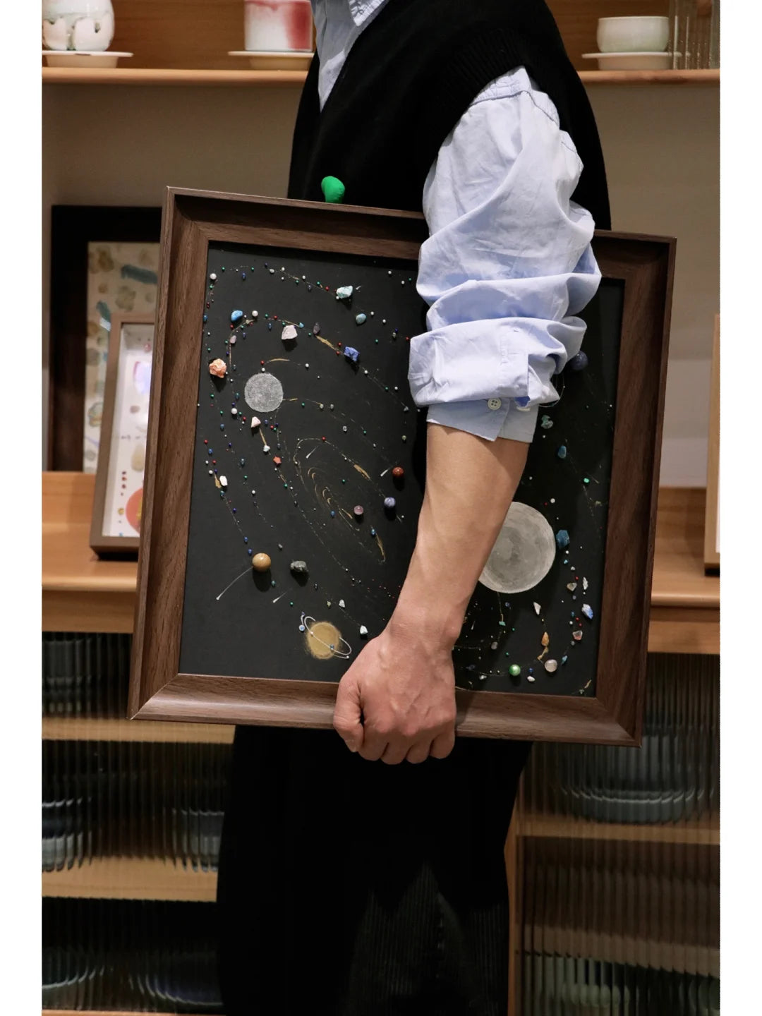 Universe Planet | Galaxy | Handmade | DIY | Creative Gifts | Specimen Decorative Paintings | Home Furnishings | Birthday Gifts