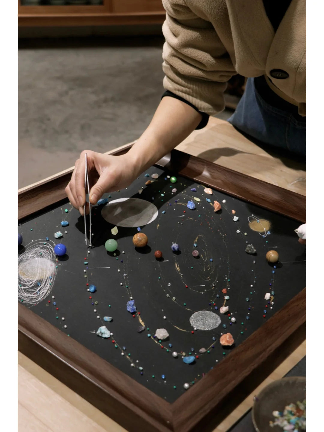Universe Planet | Galaxy | Handmade | DIY | Creative Gifts | Specimen Decorative Paintings | Home Furnishings | Birthday Gifts