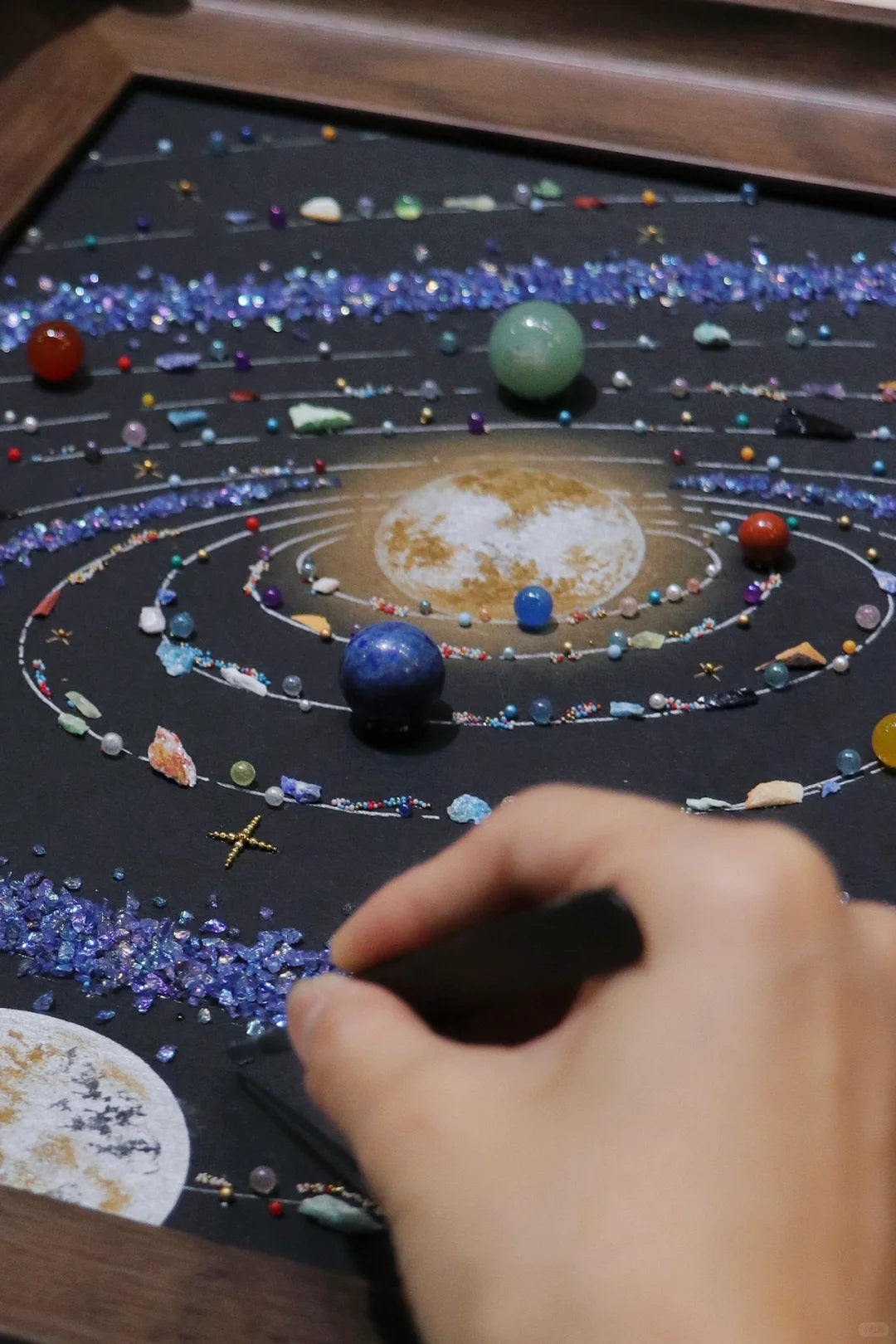 Blue Solar System | DIY Space Specimens | Gifts | Decorative Paintings | Eight Planets In The Solar System | Soft Furnishings | Home Paintings
