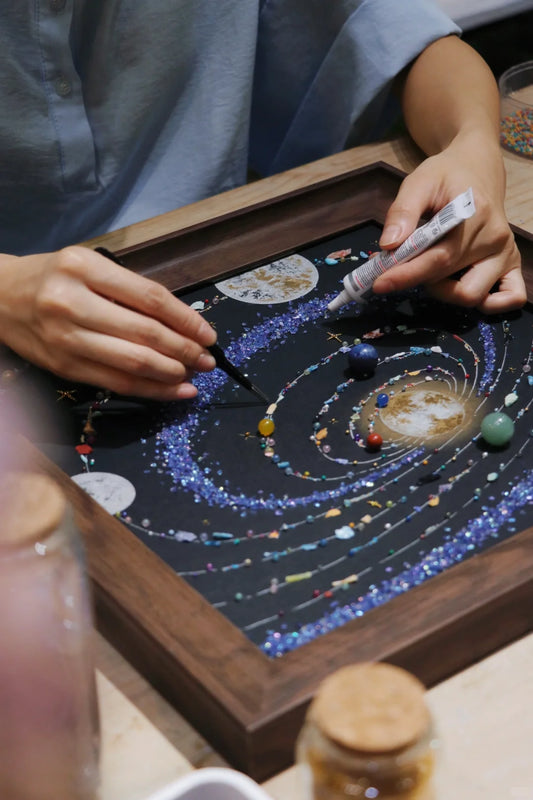 Blue Solar System | DIY Space Specimens | Gifts | Decorative Paintings | Eight Planets In The Solar System | Soft Furnishings | Home Paintings