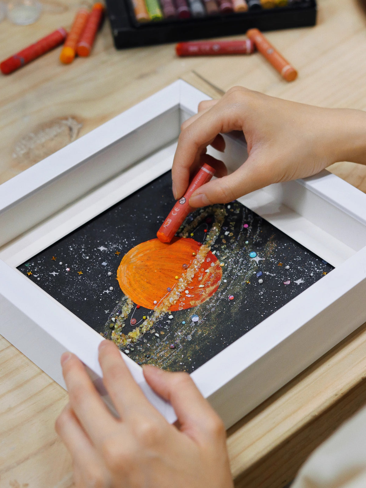 Mars | Solar System | Ore Texture | Home Decoration Painting | Birthday Gift | Recommendation | Handmade | DIY | Office Desktop Photo Frame