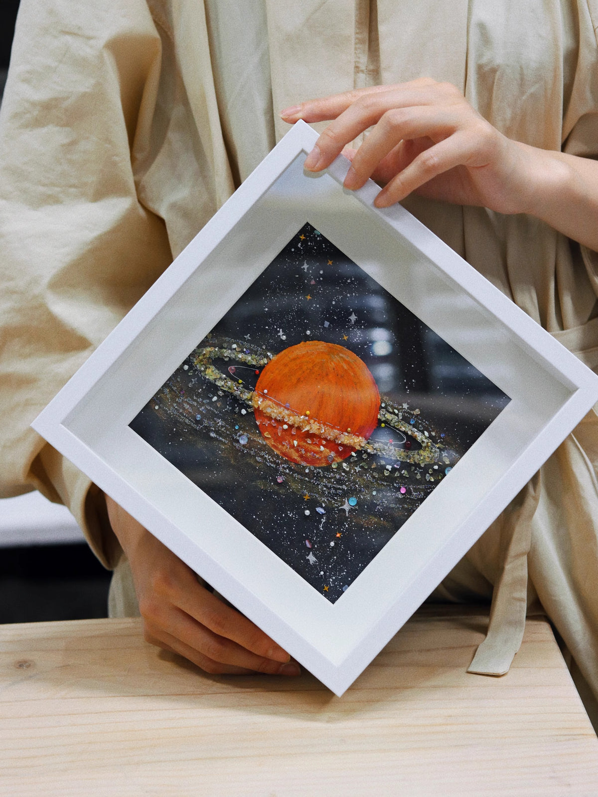 Mars | Solar System | Ore Texture | Home Decoration Painting | Birthday Gift | Recommendation | Handmade | DIY | Office Desktop Photo Frame