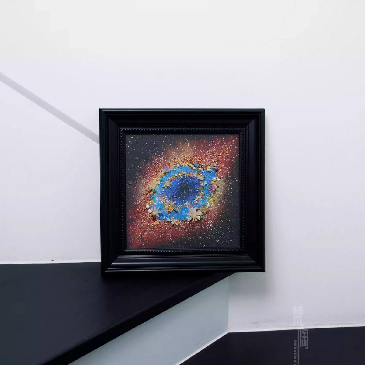 God's Eye | Milky Way | Galaxy | Decorative Painting | Living Room Porch Hanging Painting | Home Furnishings | Gift Recommendation | Stone Crystal | Texture Painting | Creativity
