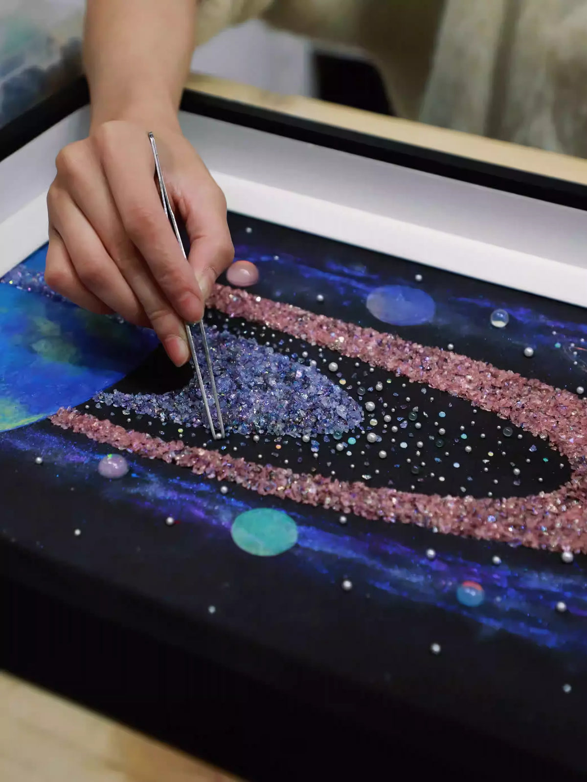 Earth | Solar System | Universe Specimen | DIY | Photo Frame | Decoration Painting | Eight Planets | Solar System | Home Painting | Planet Painting