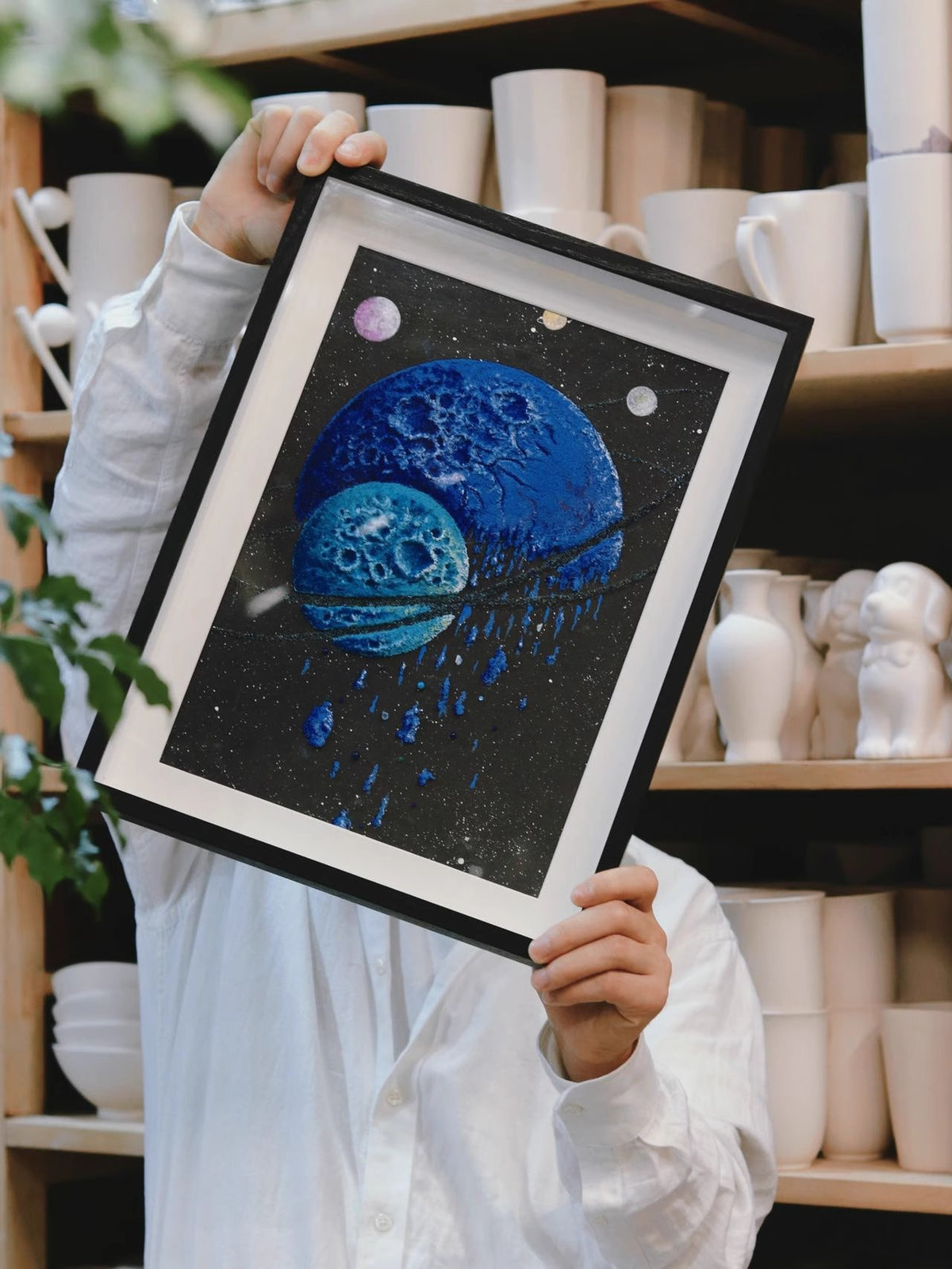 Neptune | Solar System | Universe | Decorative Paintings | Gifts | Hanging Paintings | Home Furnishings | Glass Covers for Dust Prevention