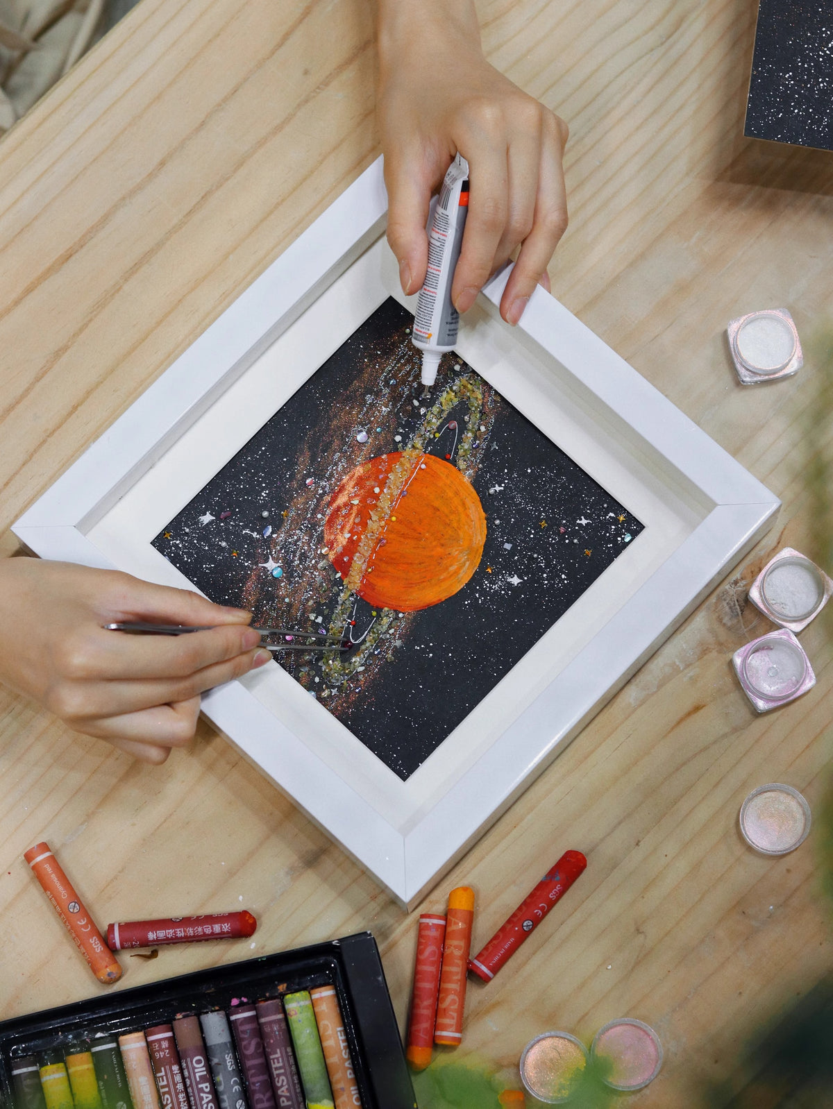 Mars | Solar System | Ore Texture | Home Decoration Painting | Birthday Gift | Recommendation | Handmade | DIY | Office Desktop Photo Frame