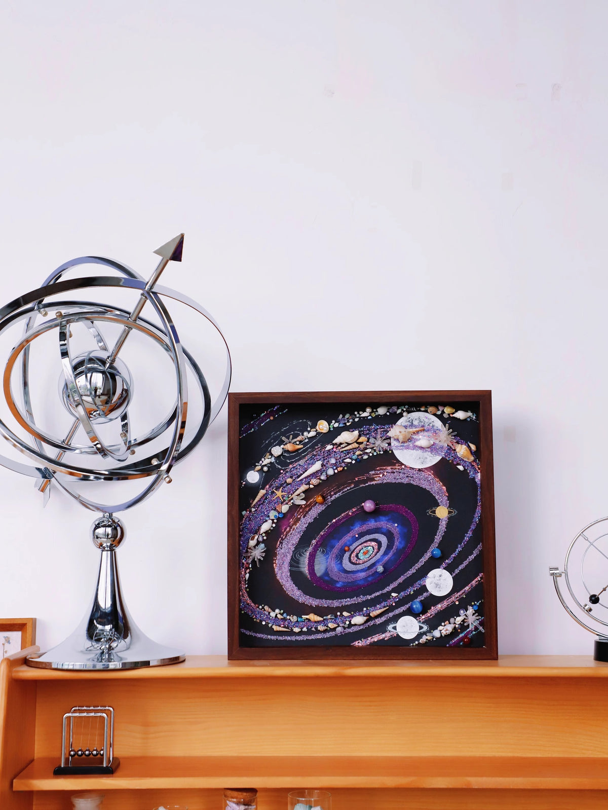 Luminous Purple Colorful Universe| Galaxy | Gift Recommendation | Home Photo Frame  | Hanging Painting | Universe Mineral Painting | Starry Sky | Ornaments
