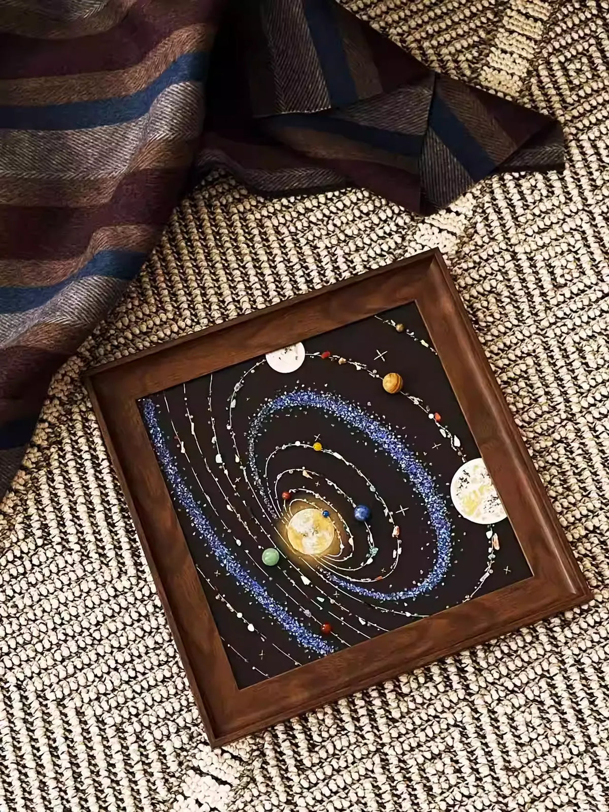 Blue Solar System | DIY Space Specimens | Gifts | Decorative Paintings | Eight Planets In The Solar System | Soft Furnishings | Home Paintings
