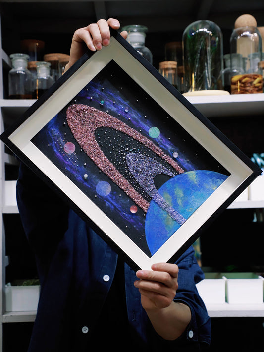 Earth | Solar System | Universe Specimen | DIY | Photo Frame | Decoration Painting | Eight Planets | Solar System | Home Painting | Planet Painting